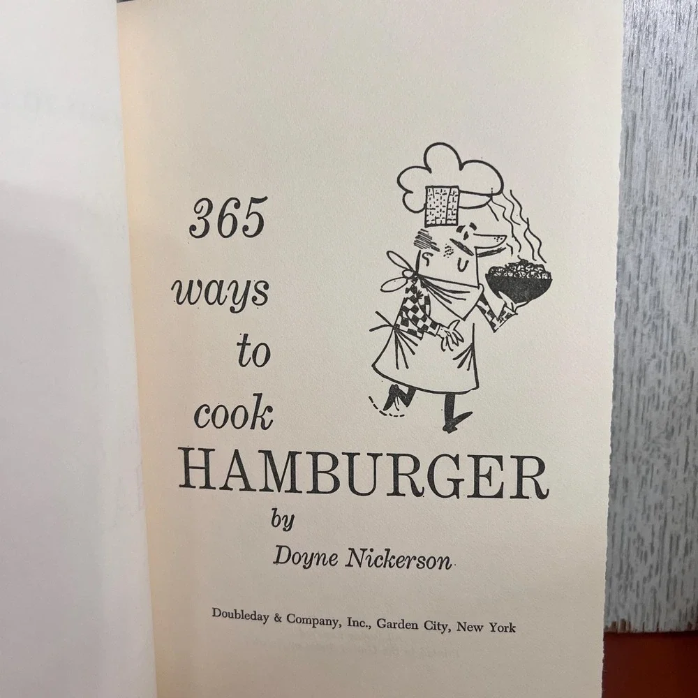 1960 365 Ways to Cook Hamburger‎ Vintage Cookbook